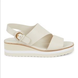 Vince Shelby Leather Platform Wedge Sandal Sz 8.5